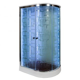 Душевая кабина Deto ЕМ1511 L LED с гм. 110х80х220 см